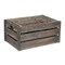 Homeroots Set of Five Brown Solid Wood Crate, 5PK 487712 - alternate 5