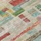 Homeroots 8' Terra Cotta Green And Brown Round Striped Washable Indoor Outdoor Area Rug 603523 - alternate 6