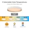 Vaxcel Darien 12-in White/Gold Contemporary Round LED Flush Mount Ceiling Light with Frosted Shade C0382 - alternate 7