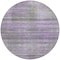 Homeroots 8' Purple Lavender And Gray Round Striped Washable Indoor Outdoor Area Rug 588066 - alternate 5