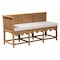 Bali & Pari Seranay Bohemian Scallop Light Honey Rattan 2-Piece Dining Nook Set 255-14135-14136-ZORO - alternate 7