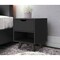 Homeroots 19" Black Wood One Drawer Nightstand 543699 - alternate 7