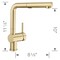 Blanco Linus Pull-Out 1.5 GPM, Satin Gold 526686 - alternate 6
