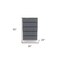 Homeroots 30" Grey Manufactured Wood Five Drawer Chest 473086 - alternate 5
