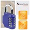 Newhouse Hardware 4-Digit Waterproof Combination Lock, Steel, Blue NHH-NUMLK-BLU - alternate 7