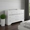 Homeroots 63" White Manufactured Wood Nine Drawer Triple Dresser 490469 - alternate 3