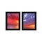 Homeroots Set Of Two Sunset Black Framed Print Wall Art, 2PK 408080 - alternate 1