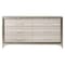 Homeroots 64" White And Silver Wood Six Drawer Double Dresser 564685 - alternate 12