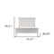 Homeroots Classic White Panel Queen Size Bed 397278 - alternate 7
