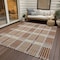 Homeroots 5' X 8' Copper Gold And Gray Plaid Washable Indoor Outdoor Area Rug 597584 - alternate 5