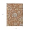 Homeroots 9' X 12' Orange Copper And Gray Floral Washable Indoor Outdoor Area Rug 589498 - alternate 5