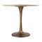 Homeroots 36" Modern White Marble and Burnished Gold Pedestal Bistro Table 394606 - alternate 9
