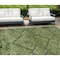 Homeroots 10' X 14' Olive Green Fern Green And Artichoke Green Floral Washable Indoor Outdoor Area Rug 588905 - alternate 1