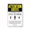 Signmission Public Safety, Attention Guests Practice Social Distancing, 24in X 18in Aluminum, OS-NS-A-1824-25395 OS-NS-A-1824-25395 - alternate 1