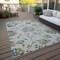 Homeroots 10' X 14' Taupe Navy Blue And Denim Blue Floral Washable Indoor Outdoor Area Rug 589511 - alternate 9