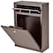 Mail Boss Olympus Locking Wall-Mount Drop Box, Bronze, 16-Gauge Steel 805931 - alternate 8