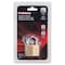 Prosource Padlock, Standard Shackle, 3/16 in Dia Shackle, 3/4 in H Shackle, Steel Shackle, Brass Body HD10030-3L - alternate 2
