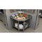 Amgood Stainless Steel Corner Work Table 38in. x 38in. x 35in. with 1.5in. Backsplash, Galvanized AMG CWT-3030-BS-Z - alternate 7