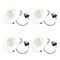 Bulbrite 9w 60w Equivelant 4 in. Downlight w/Gimball LED Light Bulb Medium Base (E26) White Round 3000K, 4PK 861497 - alternate 1