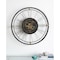 Homeroots 32" Circle Black and Gold Metal and Glass Analog Exposed Gear Wall Clock 485988 - alternate 6