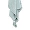 Homeroots 50" X 60" Aqua Cotton Woven Geometric Throw Blanket with Tassels 518852 - alternate 3