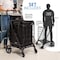 Serenelife Large Folding Utility Shopping Cart with Removable Liner SLSPCART60 - alternate 3