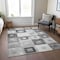 Homeroots 3' X 5' Gray And Charcoal Geometric Washable Indoor Outdoor Area Rug 605037 - alternate 7