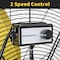 Edendirect 39 in.2 Speeds High Velocity Drum Fan in Black with Handle, Wheels, for Commercial or Industrial ZR-FAN-D36S - alternate 6