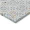Homeroots 9' X 12' Silver Gray And Gold Floral Washable Indoor Outdoor Area Rug 595989 - alternate 8