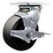 Service Caster 5 Inch SS Glass Filled Nylon Swivel Caster with Roller Bearing and Brake SCC SCC-SS30S520-GFNR-TLB - alternate 1