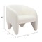 Homeroots 30" White Faux Shearling And Upholstered Arm Chair 556477 - alternate 6