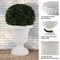 Pure Garden Outdoor Planter 2-Pack 16x18 in Urn Planters Plastic Plant Pots for Indoor or OutdoorFlower Pots 50-LG1429 - alternate 5