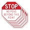 Signmission Stop No POVS Beyond This Point, 10 inch X 10 inch, Aluminum Metal Signs, 5PK OC-A-5Pack-10-262 - alternate 1