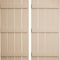 Ekena Millwork Rustic Four Board Spaced Board-n-Batten Rough Cedar Faux Wood Shutters, 23 1/2W x 76H, PR SHUBSS23X76RCPR - alternate 1