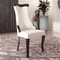Leisuremod Novara Collection Modern Wooden Dining Chair in Off White Velvet, 4PK NC20CRF4 - alternate 8