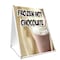 Signmission Frozen Hot Chocolate, 36 Inch x 24 Inch A-frame Yard Sign, Plastic Sign SBC-2436-Frozen Hot Chocolate - alternate 1