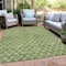 Homeroots 5' X 8' Green And Ivory Geometric Washable Indoor Outdoor Area Rug 596100 - alternate 7