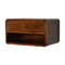 Homeroots 18" Brown Solid Wood One Drawer Floating Nightstand 651474 - alternate 13