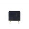 Homeroots Contemporary Black And Brass Nightstand 319131 - alternate 1