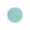 Homeroots 8' Teal Blue And Ivory Round Floral Washable Indoor Outdoor Area Rug 581884 - alternate 6