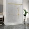 Anzzi 76 in. x 44-48in. Frameless Sliding Shower Door in Brushed Gold , 3/8in 10mm Tempered Clear Glass SD-AZ21-01BG - alternate 10