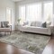 Homeroots 3' X 5' Green Abstract Washable Non Skid Indoor Outdoor Area Rug 564227 - alternate 6