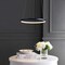 Jonathan Y Brice 15.75" Modern Contemporary Metal Round Dimmable Integrated LED Pendant, Navy JYL7202F - alternate 10
