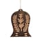 Homeroots Set of Four Brown Handmade Wood Bell Shaped Ornaments, 4PK 548240 - alternate 1