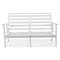 Leisuremod Walbrooke Modern Outdoor Patio Loveseat with White Aluminum Frame and Removable Cushions, Red WW-57-27R - alternate 8