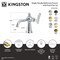 Kingston Brass One-Handle Single-Hole Bathroom Faucet with Push Pop-Up Drain, Brushed Nickel KS3548TKL - alternate 4