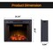 Edendirect 25.35-in W Black Wall mount LED Wall-mount Electric Fireplace with Remote Control Included ZR-EF23T - alternate 4