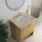 James Martin Vanities Hudson 30" Single Vanity, Light Natural Oak w/ 3 CM Tajnar Eclos Top 435-V30-LNO-3TJR - alternate 8