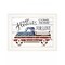 Homeroots All Hearts Come Home for Love Truck 2 White Framed Print Wall Art 407585 - alternate 1