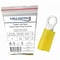 Kable Kontrol Copper and Nylon Butted Seam Ring Terminal, 12-10 AWG, Stud Size # 6, Yellow, 100 Pcs, 100PK RTNY-1210-6-YL - alternate 1